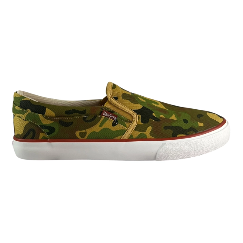 ZAPATILLA URBANA GANGSTA SLIP ON VERDE CAMO HOMBRE - 1