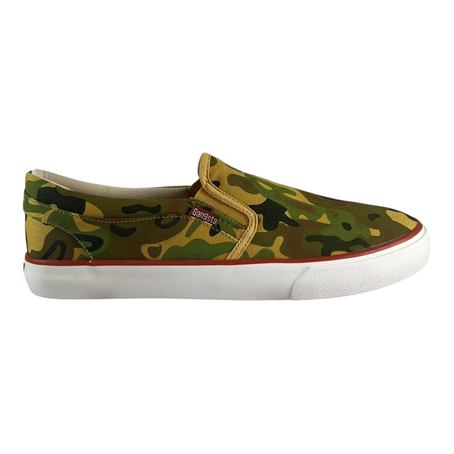 ZAPATILLA URBANA GANGSTA SLIP ON VERDE CAMO HOMBRE - 1