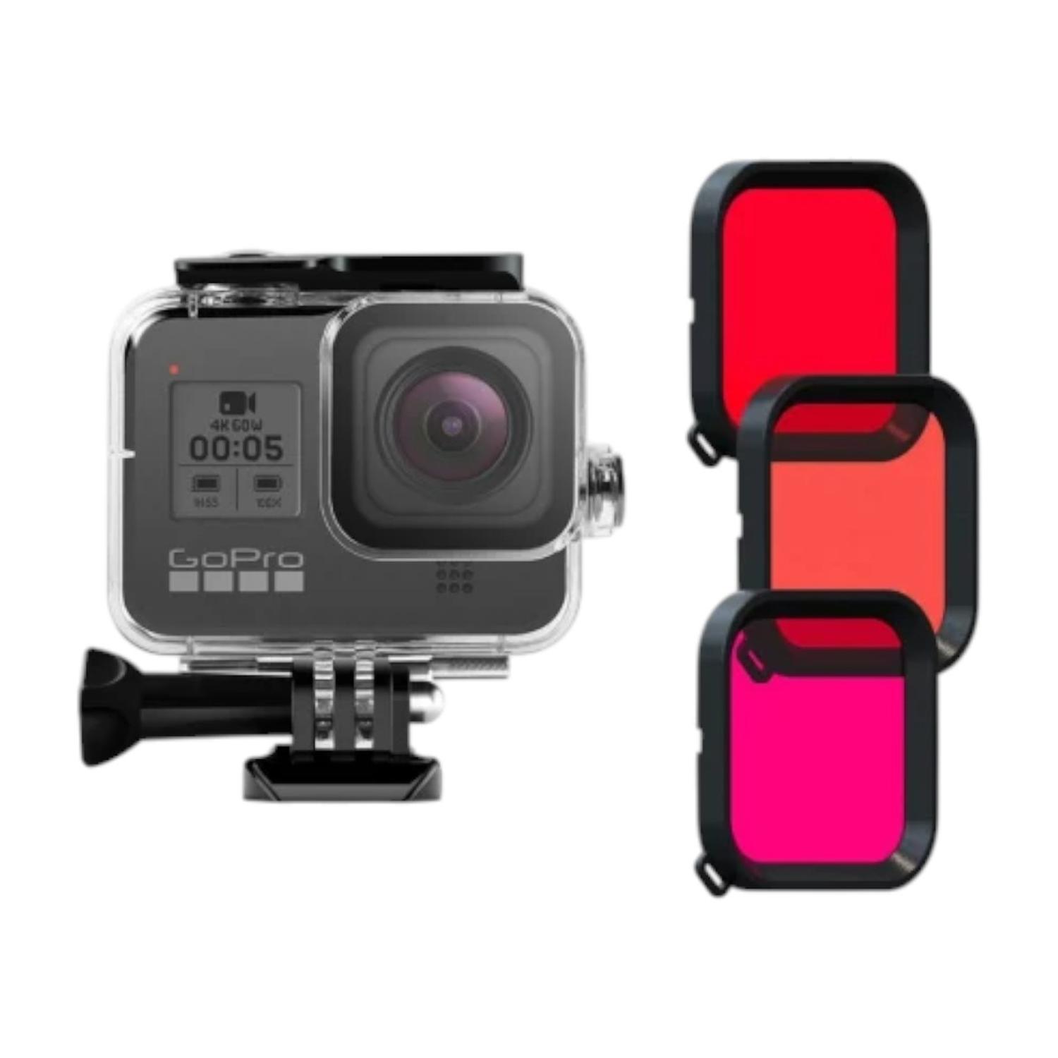 CARCASA BUCEO IMPACTO MAS KIT FILTROS PARA GOPRO - 1