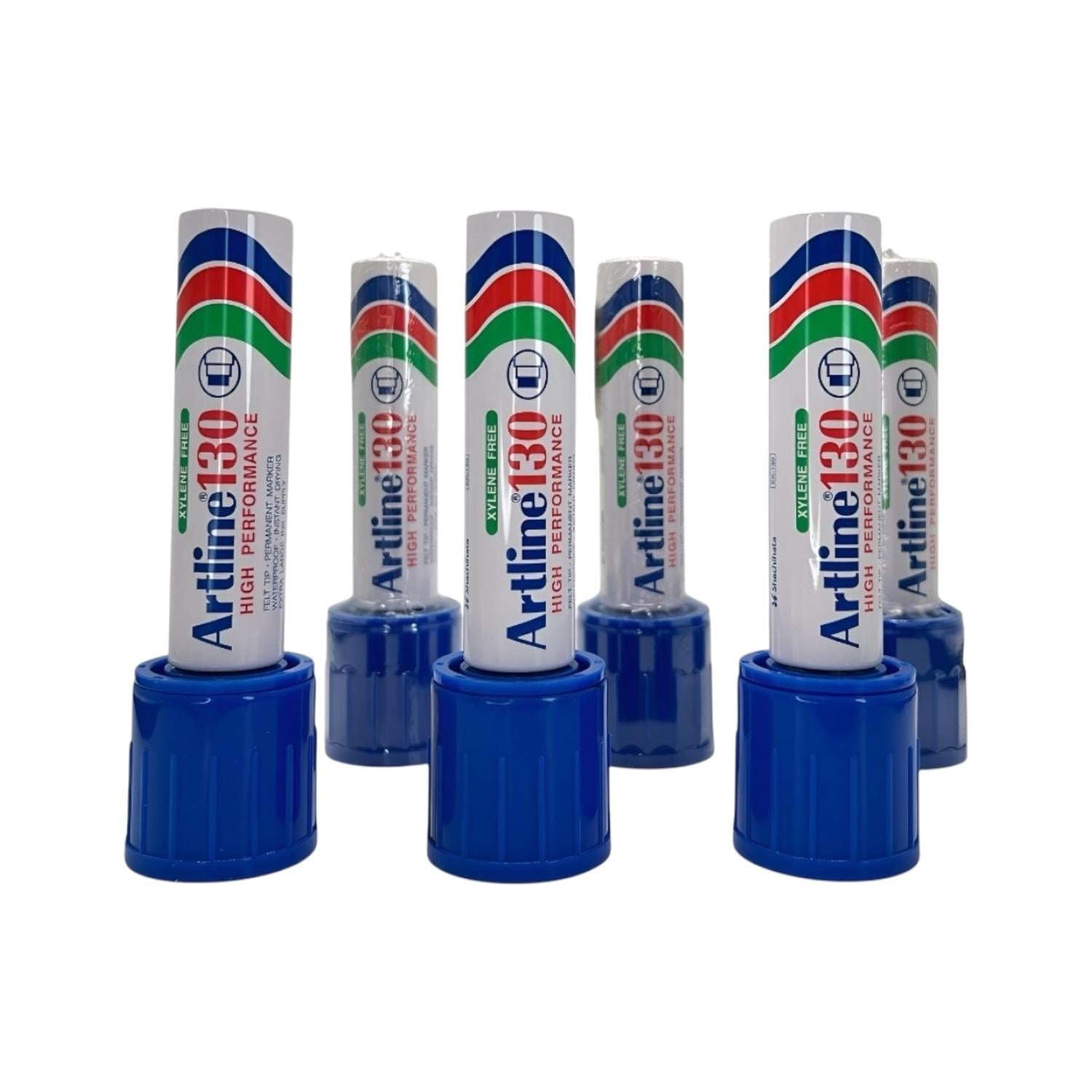 PLUMON PERMANENTE ARTLINE 130 PUNTA 30MM AZUL 6 UNI - 2