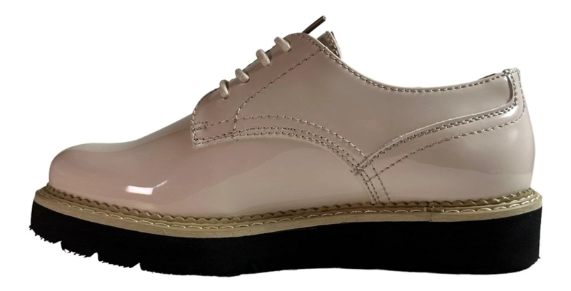 ZAPATO CHAROL BEIGE MUJER VIA UNO MODELO 12085501 - 2