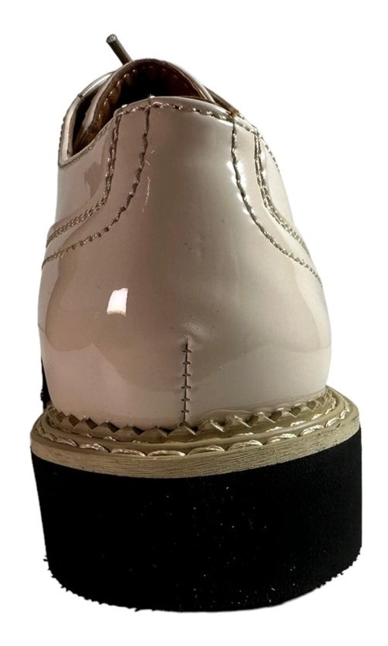 ZAPATO CHAROL BEIGE MUJER VIA UNO MODELO 12085501 - 3