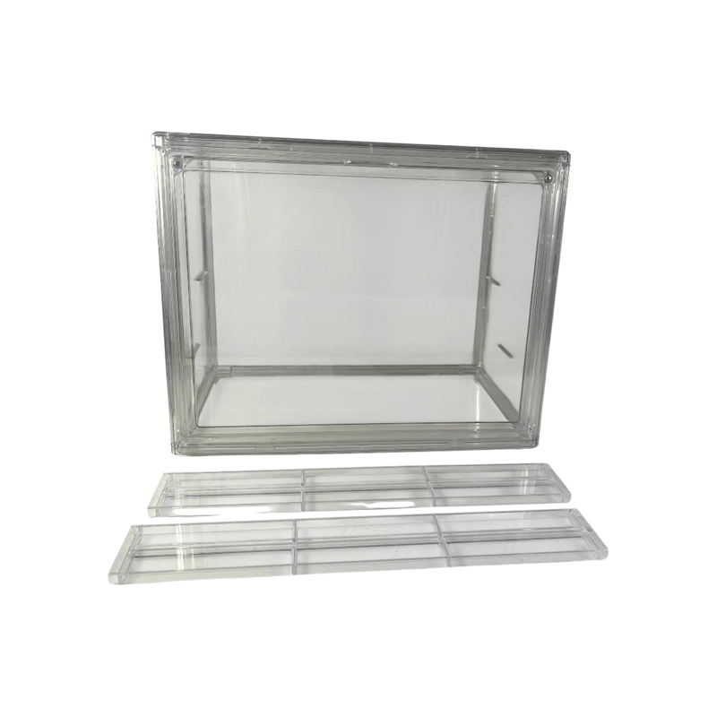 PACK 5 CAJA ORGANIZADORA CON REPISA REMOVIBLE APILABLE - 4