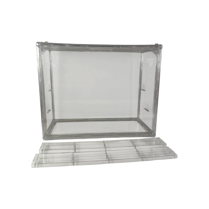PACK 10 CAJAS ORGANIZADORA CON REPISA REMOVIBLE APILABLE - 5