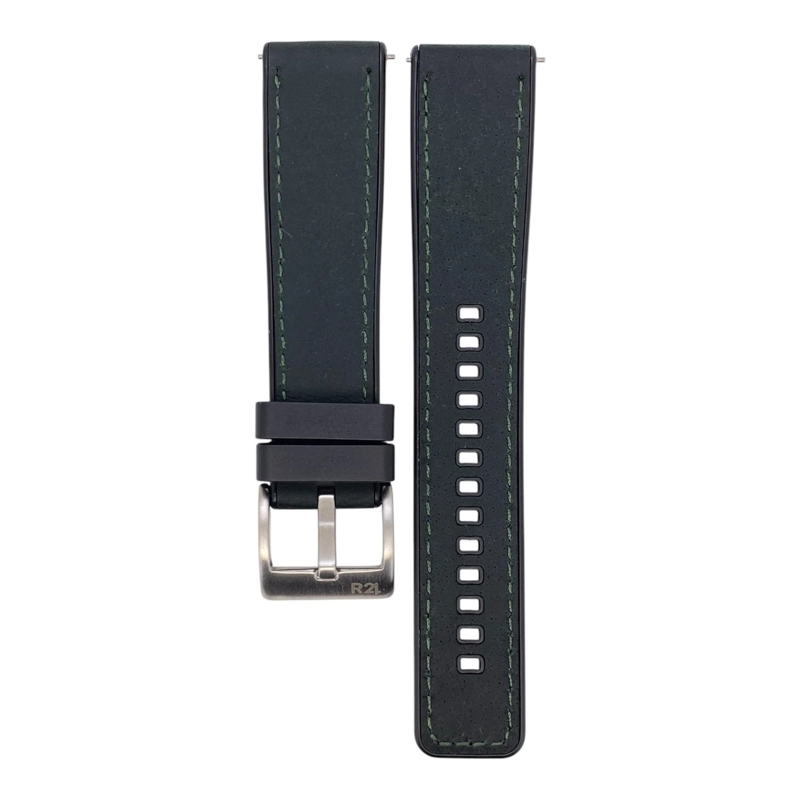 CORREA RELOJ CUERO RESINA R24 RANGER QUICK RELEASE TAMAÑO 20 - 1