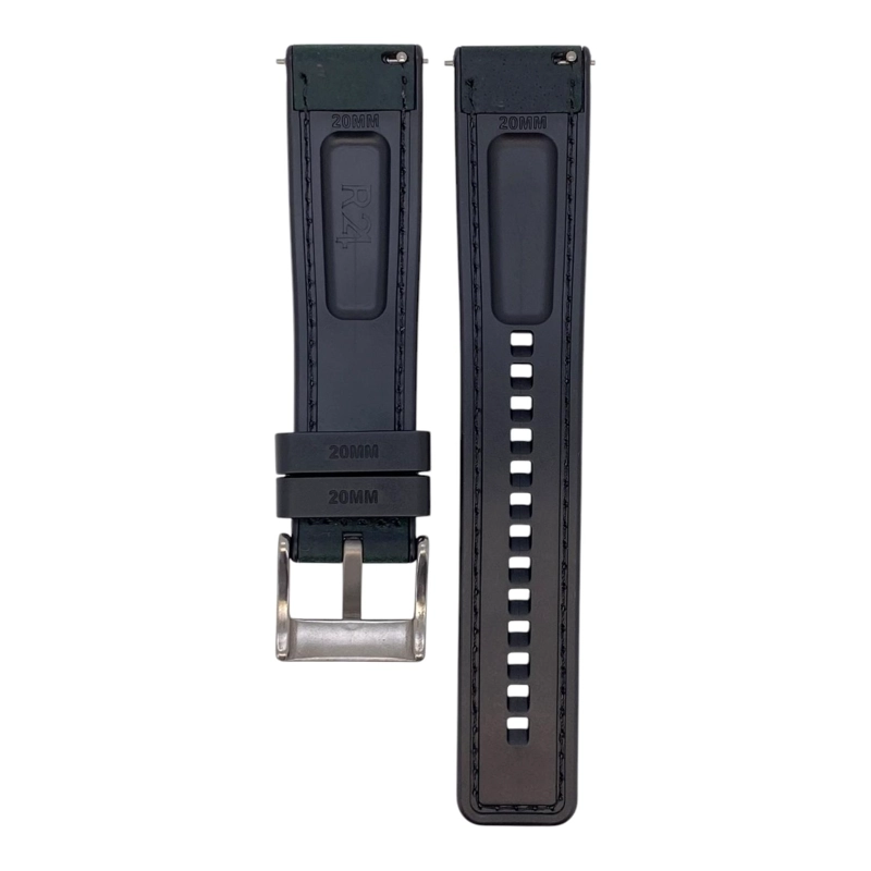 CORREA RELOJ CUERO RESINA R24 RANGER QUICK RELEASE TAMAÑO 20 - 2