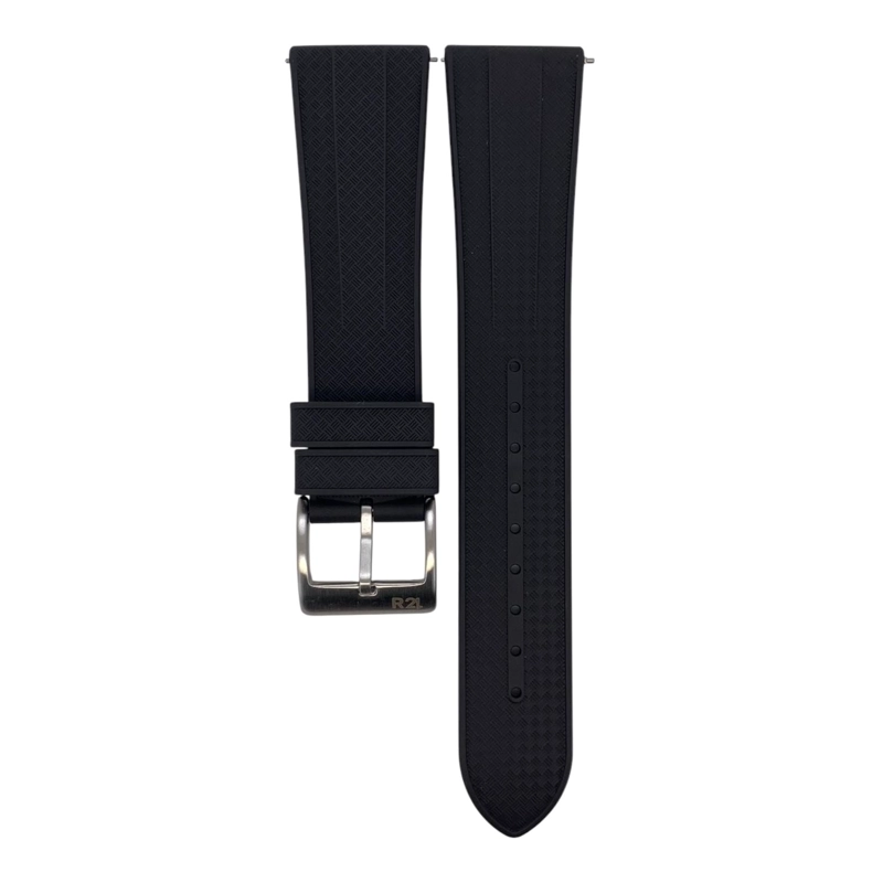 CORREA RELOJ CAUCHO FKM R24 FORTIS QUICK RELEASE TAMAÑO 18 - 1