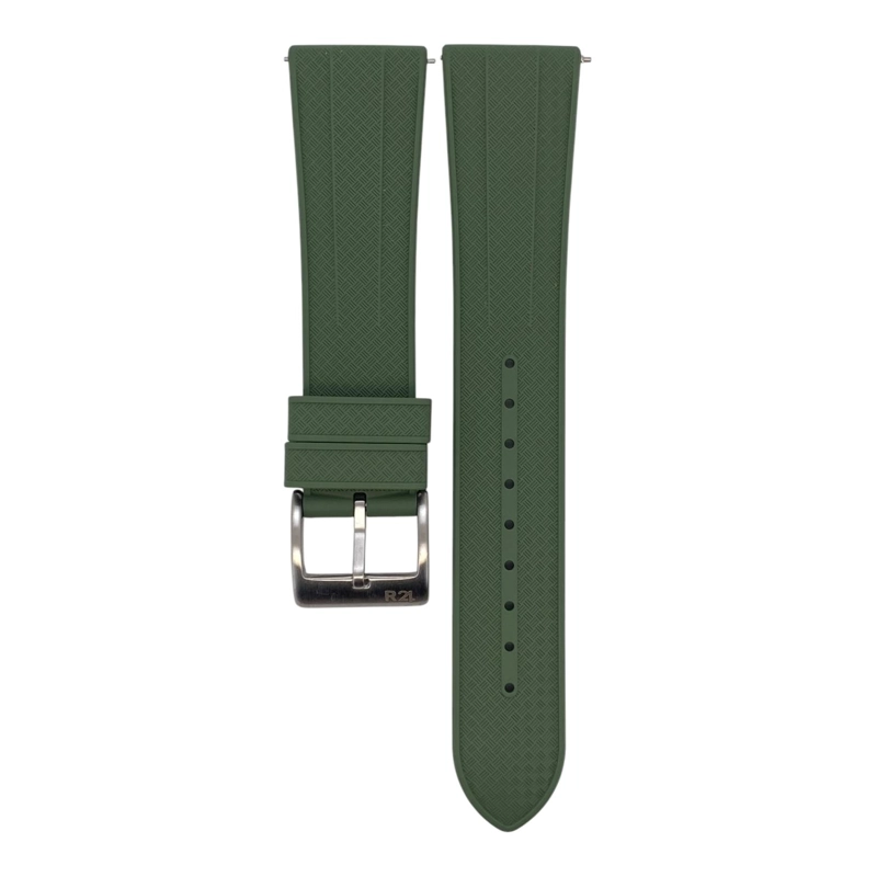 CORREA RELOJ CAUCHO FKM R24 FORTIS QUICK RELEASE TAMAÑO 24 - 1