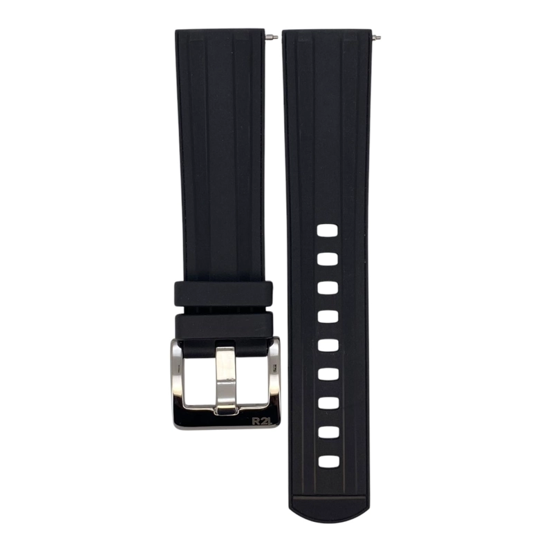 CORREA RELOJ CAUCHO FKM R24 NOVA QUICK RELEASE TAMAÑO 22 - 1