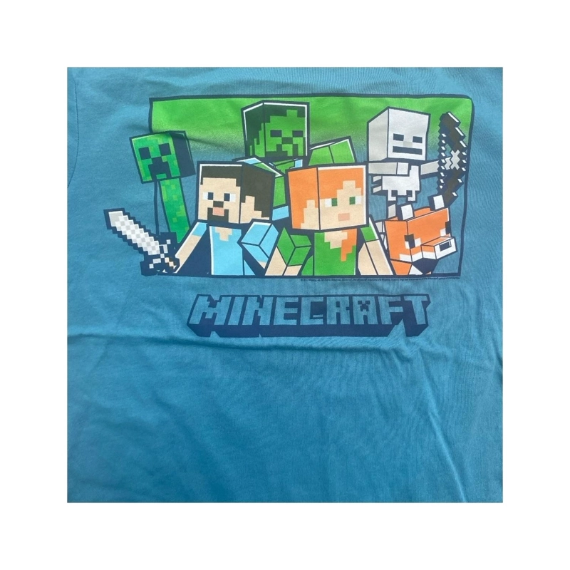 POLERA MINECRAFT CHARACTERS VERDE NIÑO - 2