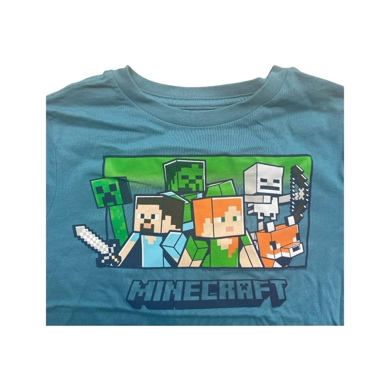 POLERA MINECRAFT CHARACTERS VERDE NIÑO - 3