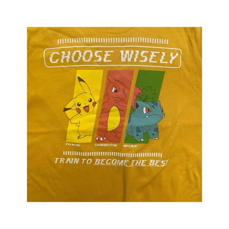 POLERA POKEMON CHOOSE WISELY NIÑO - 2