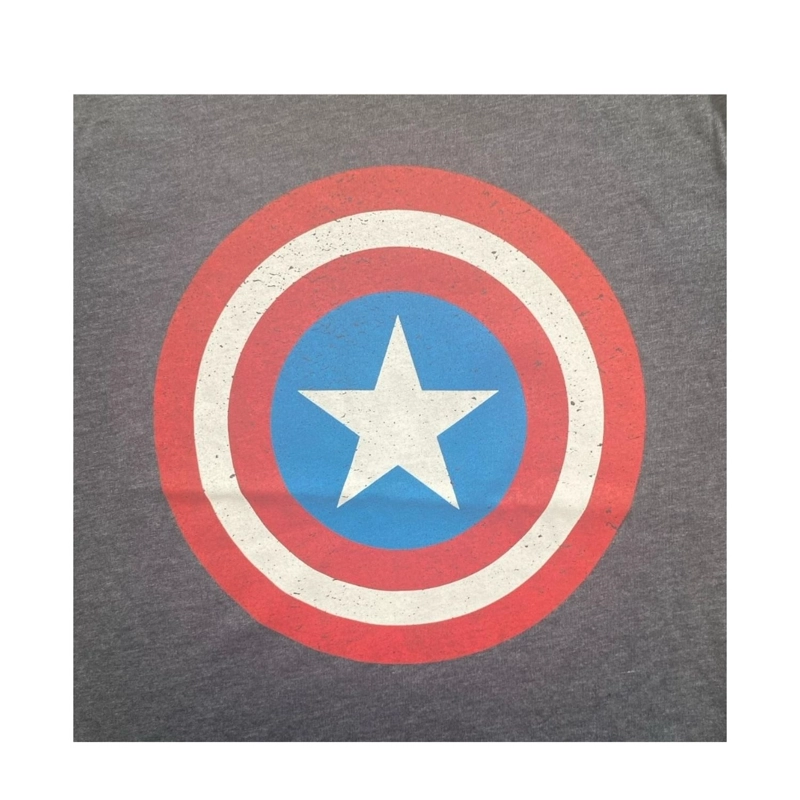 POLERA CAPITAN AMERICA ESCUDO AZUL OSCURO NIÑO - 2