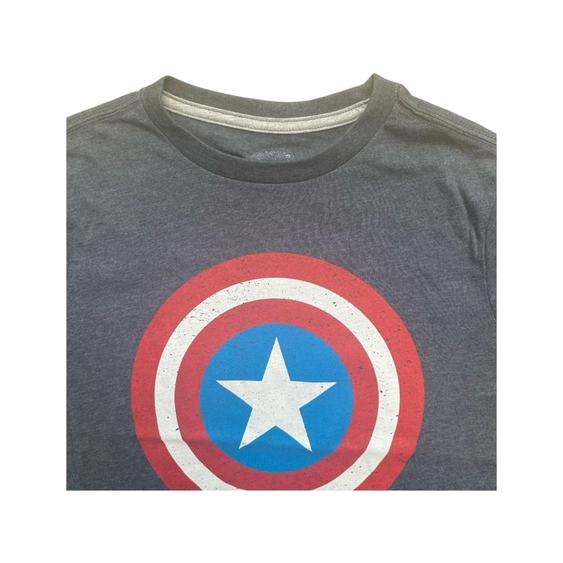 POLERA CAPITAN AMERICA ESCUDO AZUL OSCURO NIÑO - 3