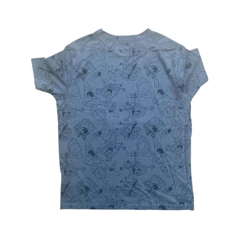 POLERA BOB ESPONJA Y PATRICIO AZUL NIÑO - 4
