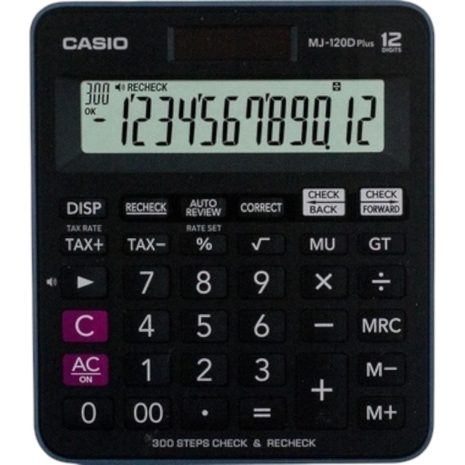 CALCULADORA CASIO MJ-120DPLUS-BKWDPW - 1