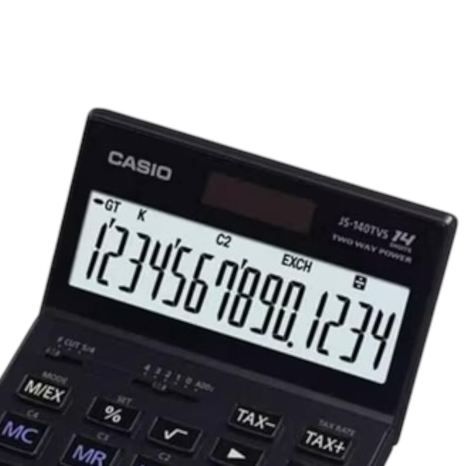 CALCULADORA CASIO JS-140TVS-BK - 2