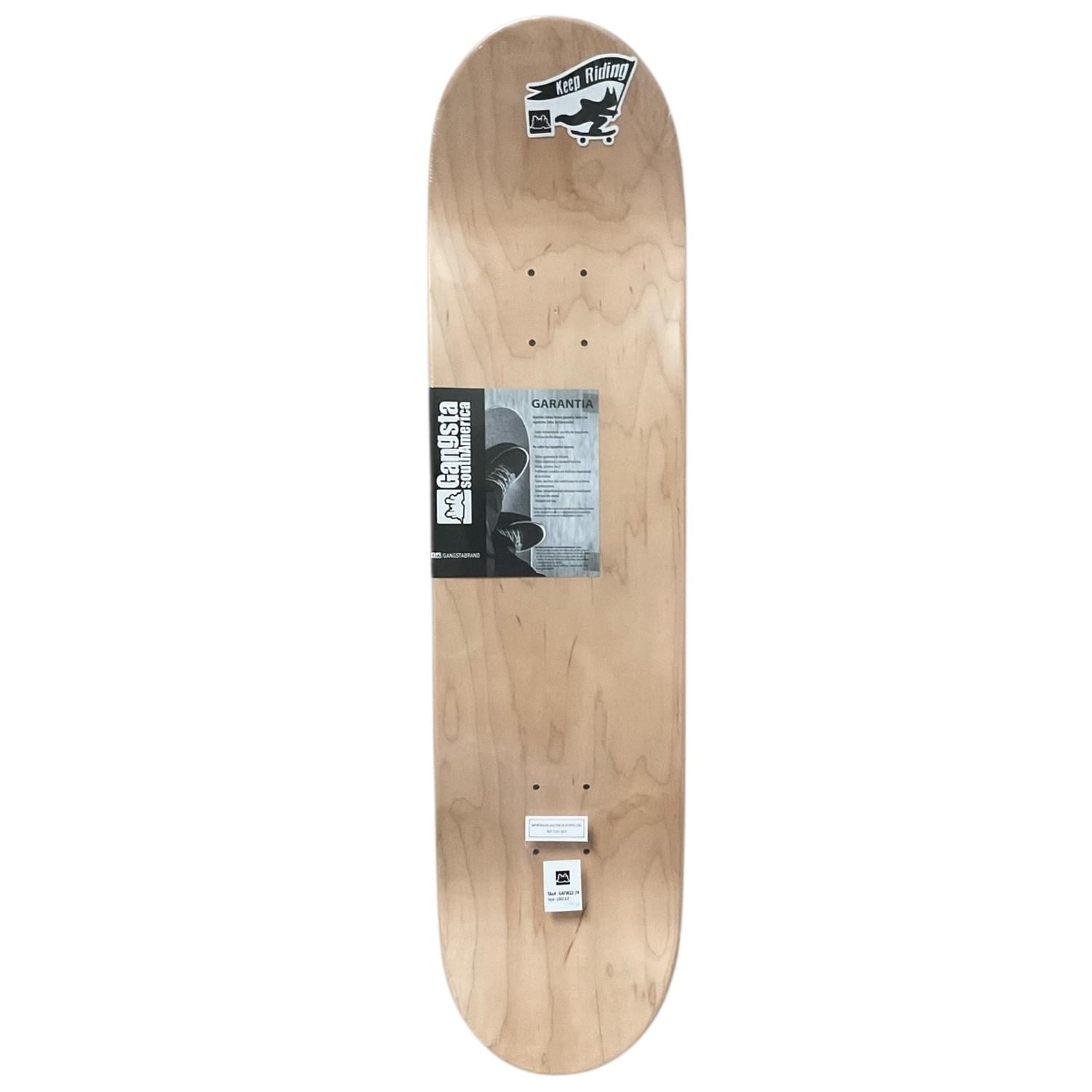 TABLA DE SKATE PATINETA GANGSTA LOGO 8.0 - 2