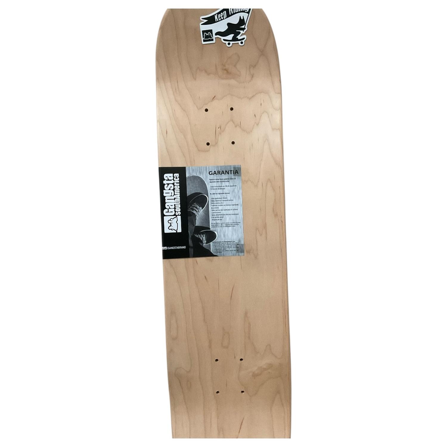 TABLA DE SKATE PATINETA GANGSTA LOGO 8.0 - 3