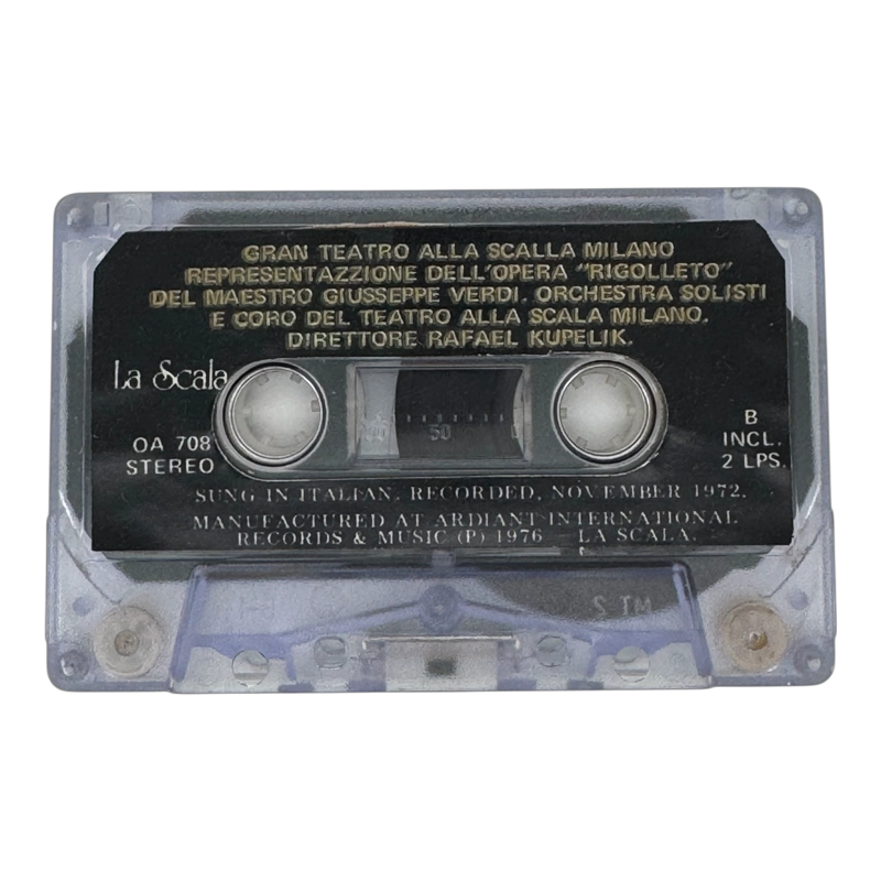 CASSETTE OPERA RIGOLETTO GIUSEPPE VERDI NUEVO - 4