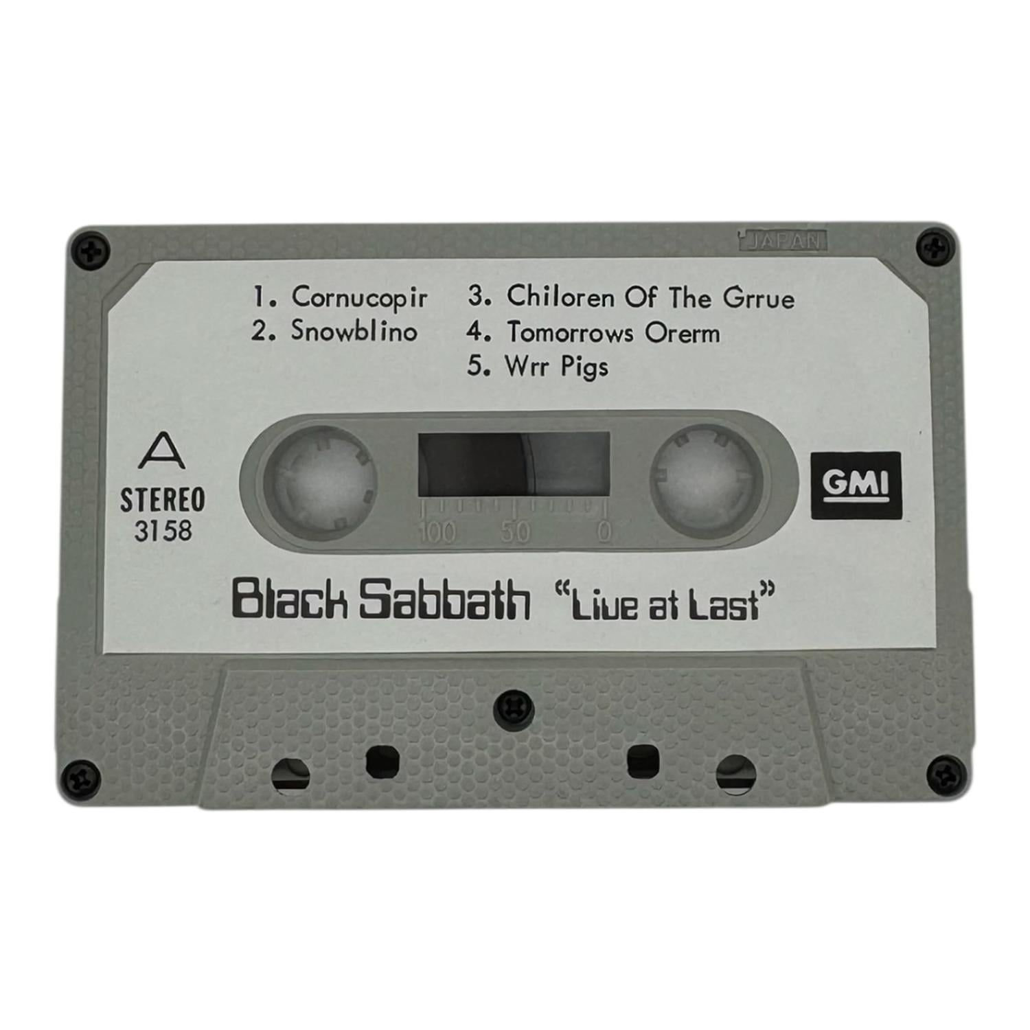 CASSETTE BLACK SABBATH LIVE AT LAST NUEVO - 4