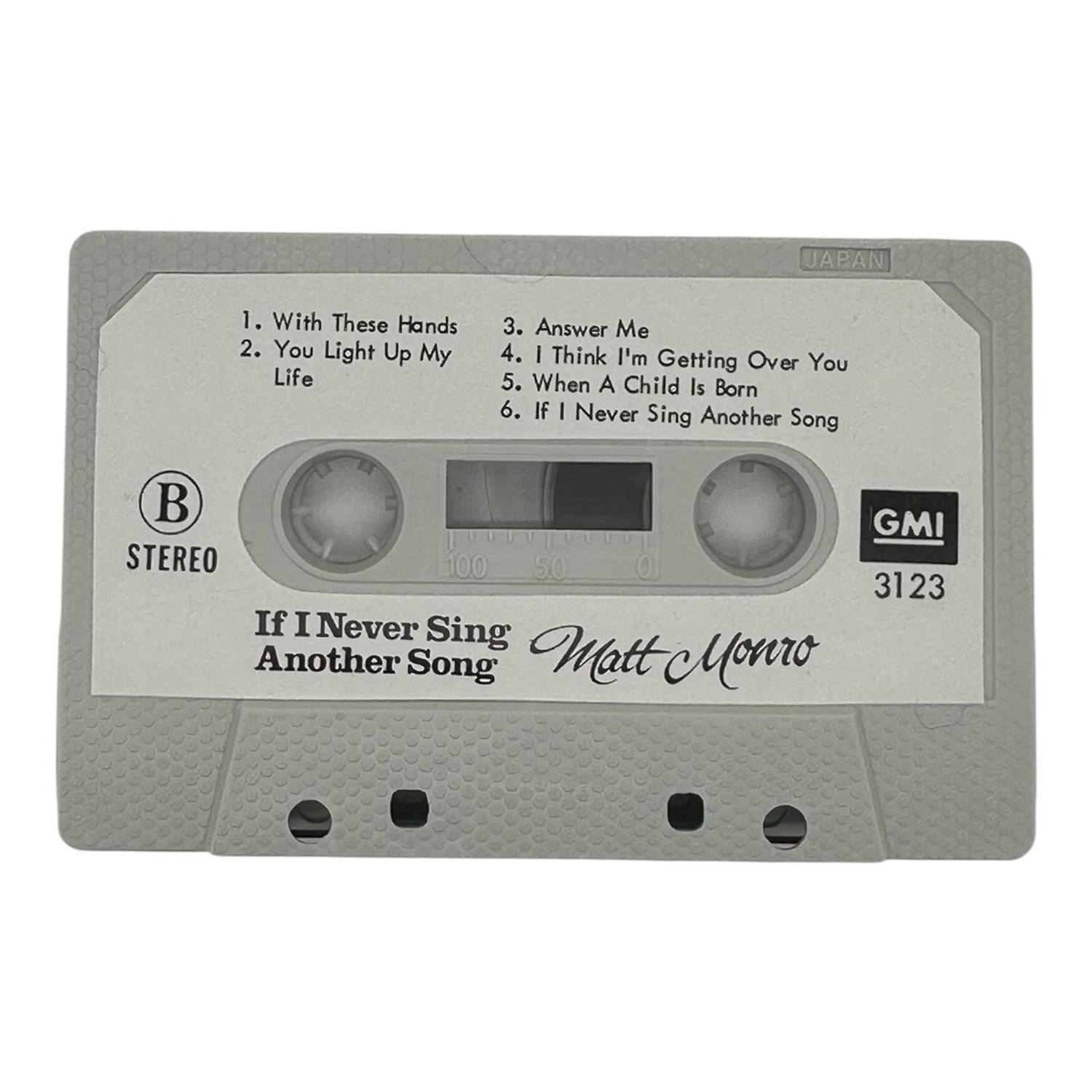 CASSETTE MATT MONRO IF I NEVER SING ANOTHER SONG NUEVO - 5