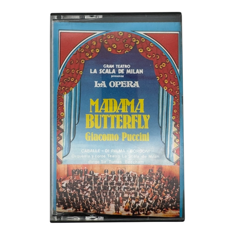 CASSETTE OPERA MADAMA BUTTERFLY GIACOMO PUCCINI NUEVO - 1
