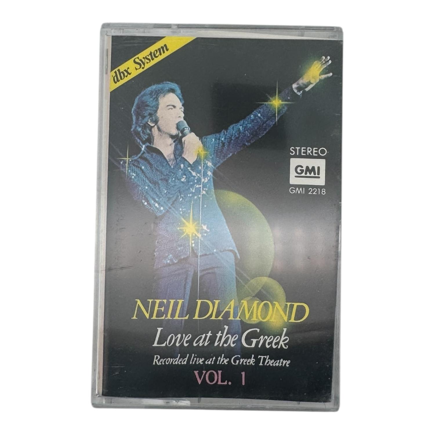 CASSETTE NEIL DIAMOND LOVE AT THE GREEK VOL. 1 NUEVO - 1