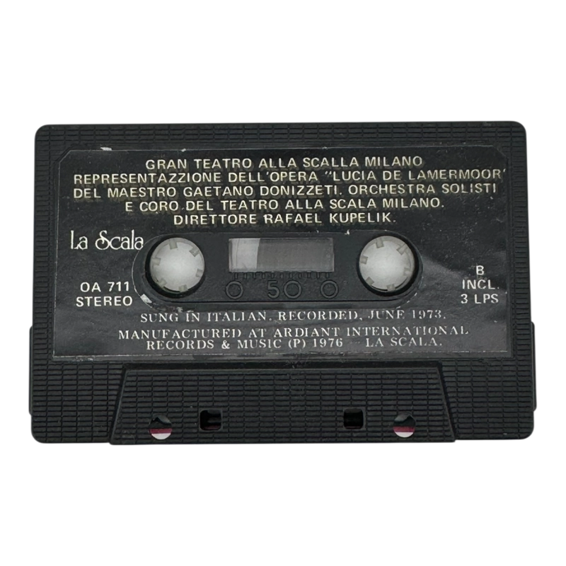 CASSETTE OPERA LUCIA DE LAMMERMOOR GAETANO DONIZETTI NUEVO - 5
