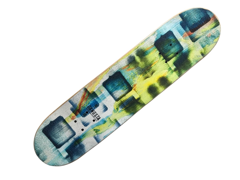 SKATE PATINETA GANGSTA LOGO 8.0 COMPLETO ARMADO - 1