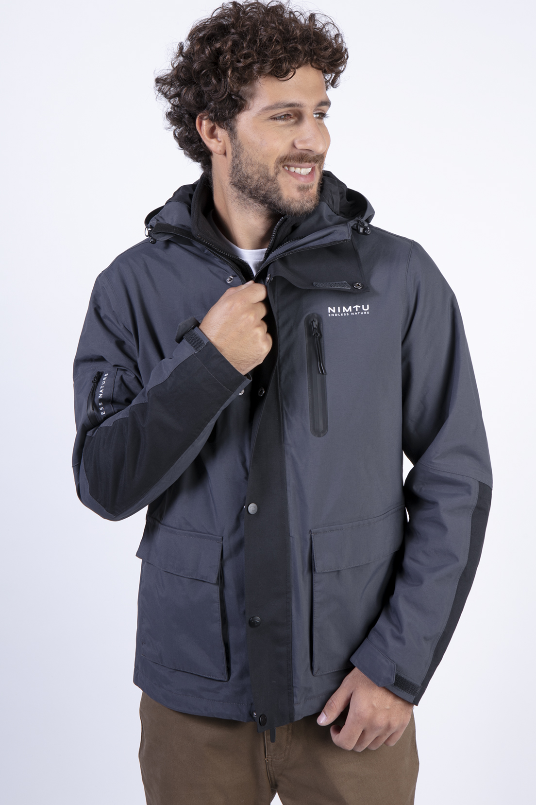 CHAQUETA URBANA 3 EN 1 VILLARRICA BLACK - 1