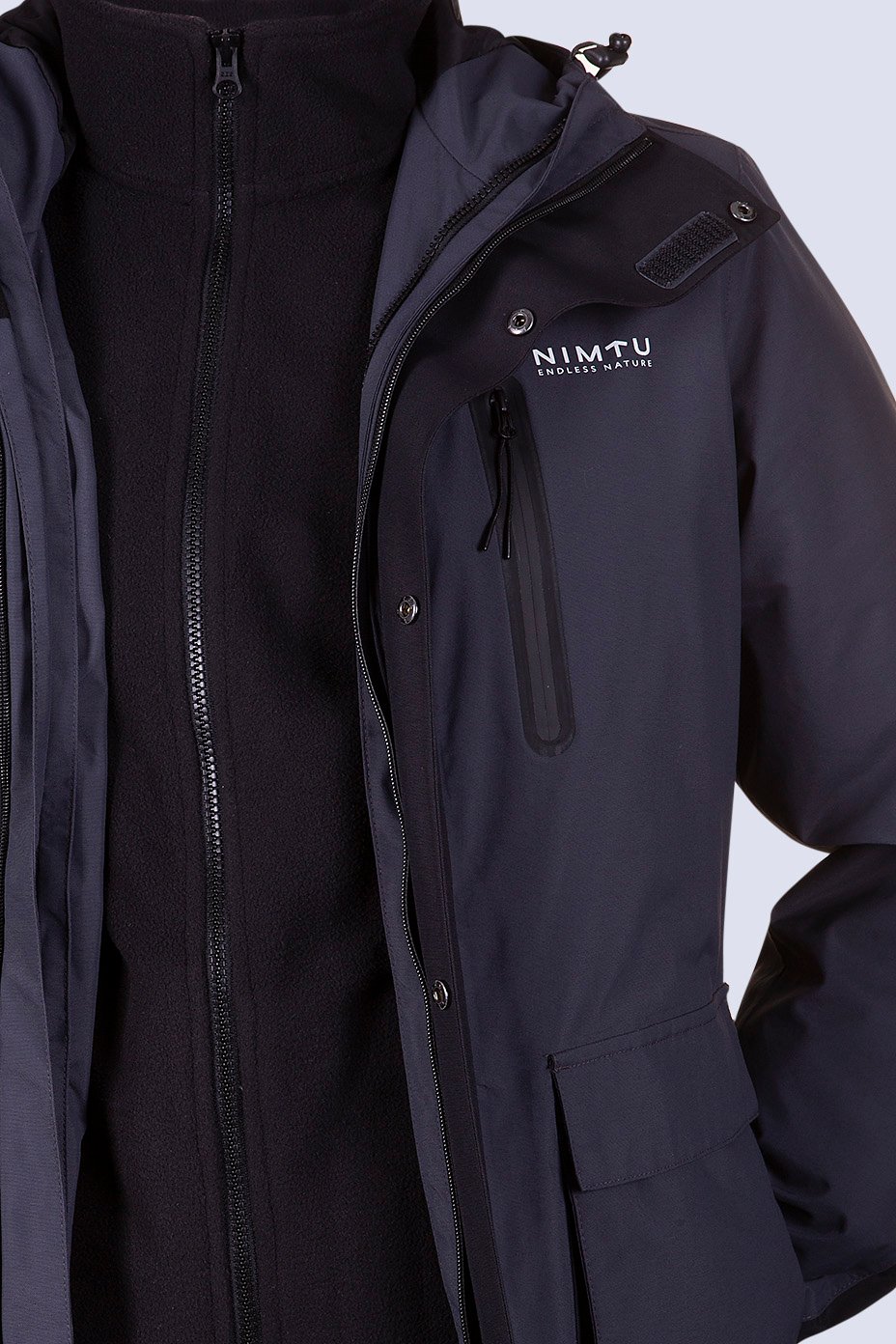 CHAQUETA URBANA 3 EN 1 VILLARRICA BLACK - 3