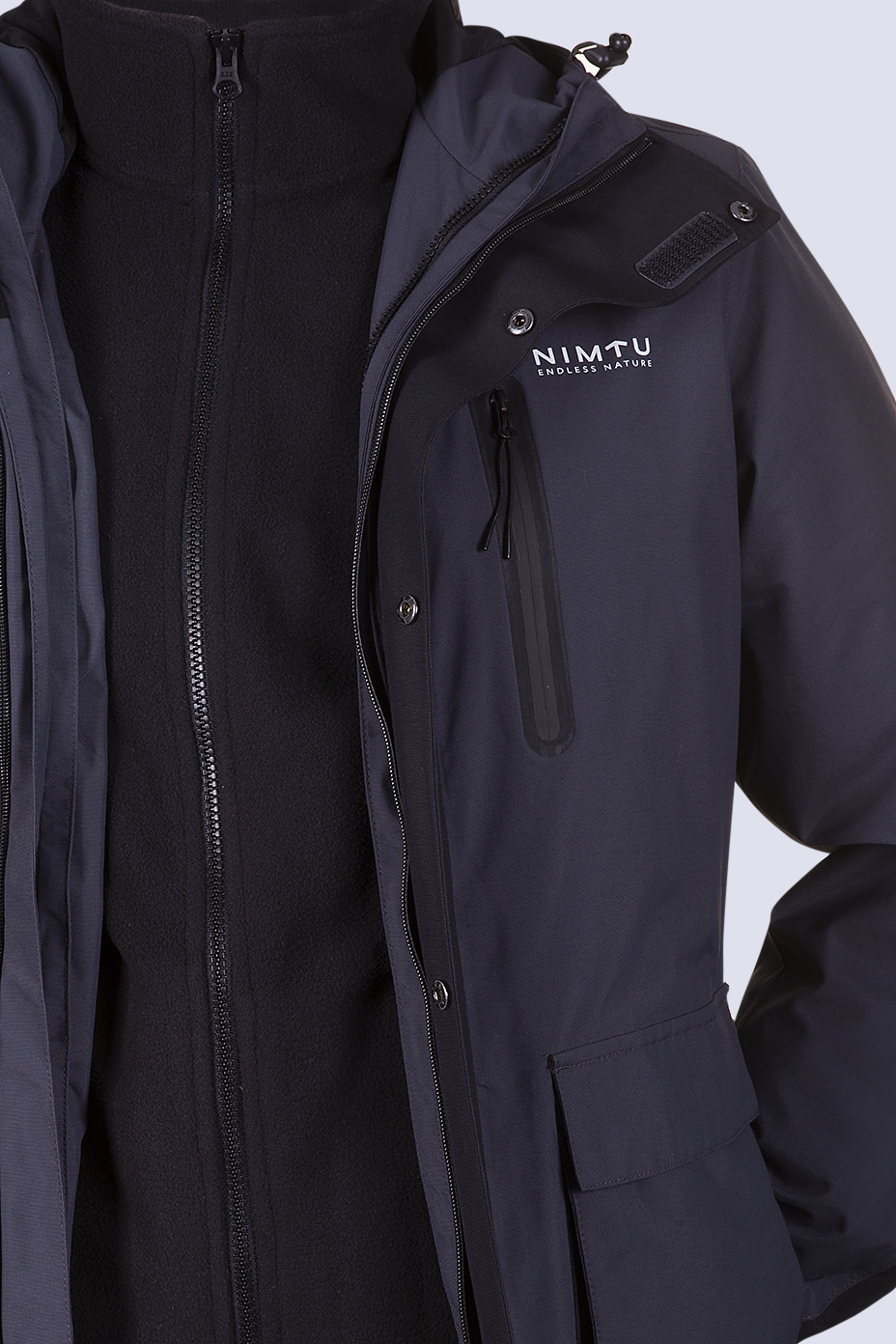 CHAQUETA URBANA 3 EN 1 VILLARRICA BLACK - 3
