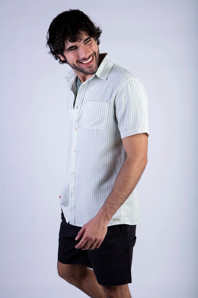 CAMISA MAIPO LT TURQUOISE - 1