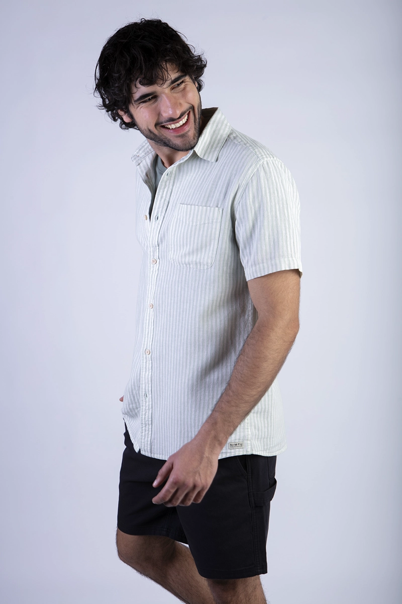 CAMISA MAIPO LT TURQUOISE - 1