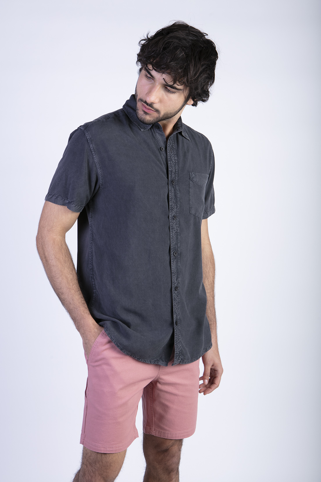 CAMISA RAPEL CHARCOAL - 1