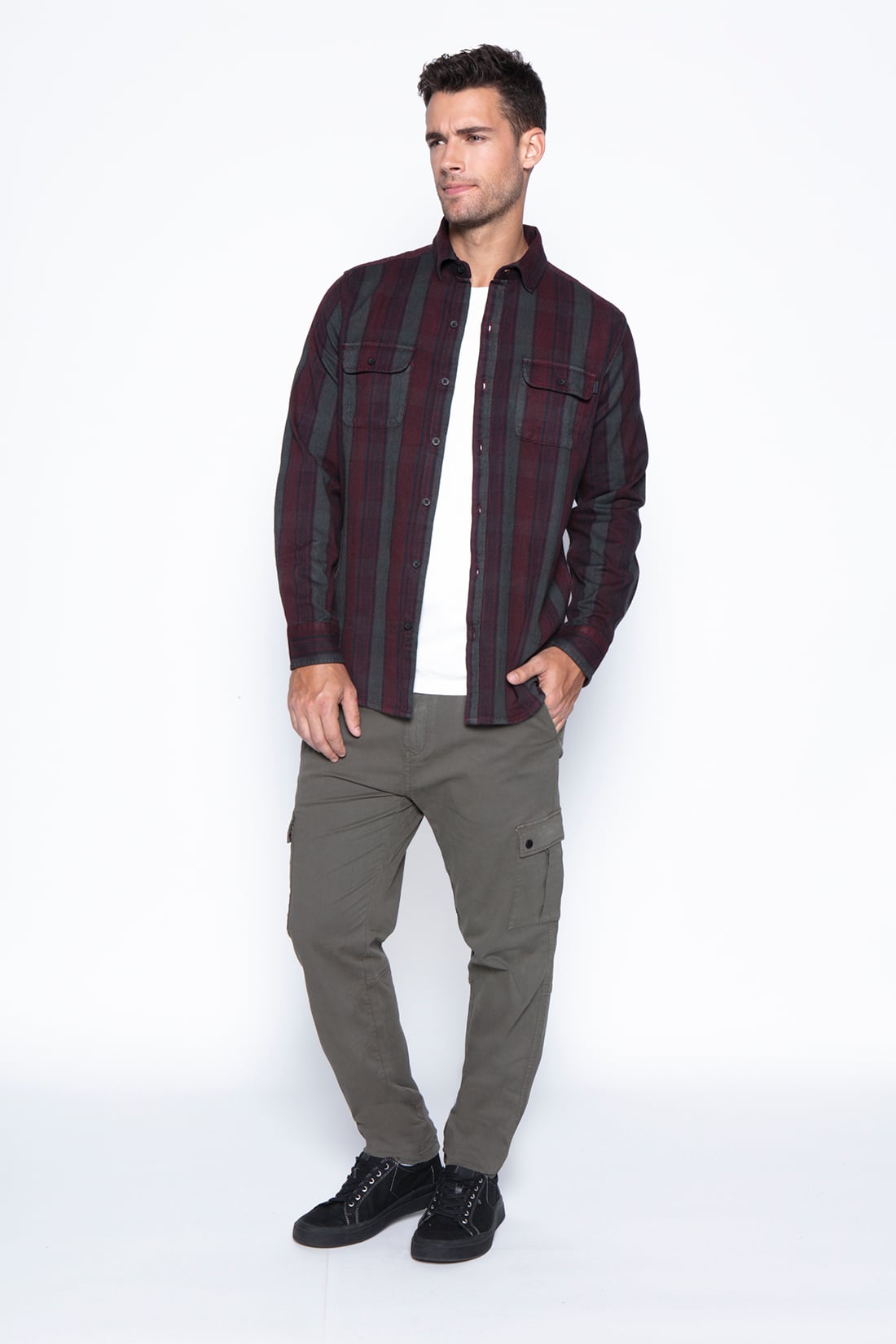 CAMISA CISNES BURGUNDY - 3