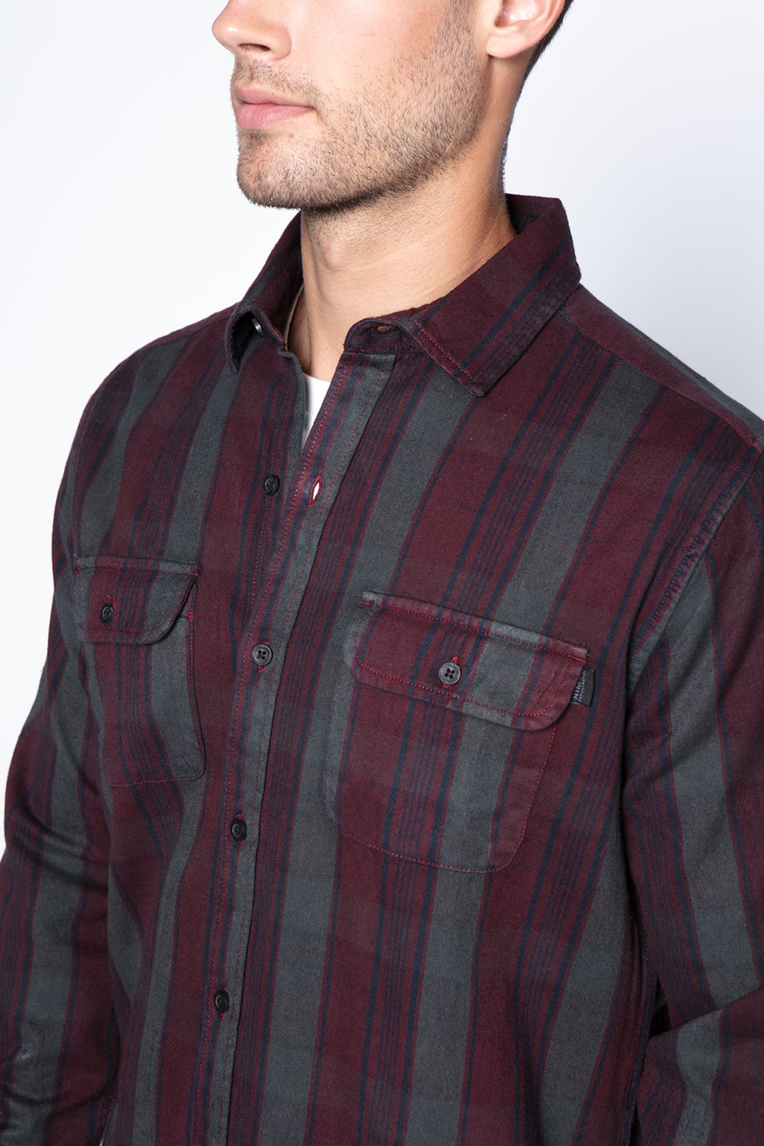 CAMISA CISNES BURGUNDY - 5