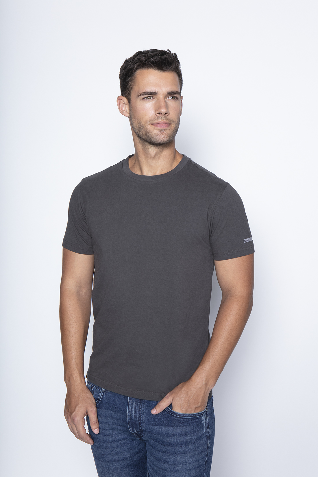POLERA TRES CRUCES CHARCOAL - 1