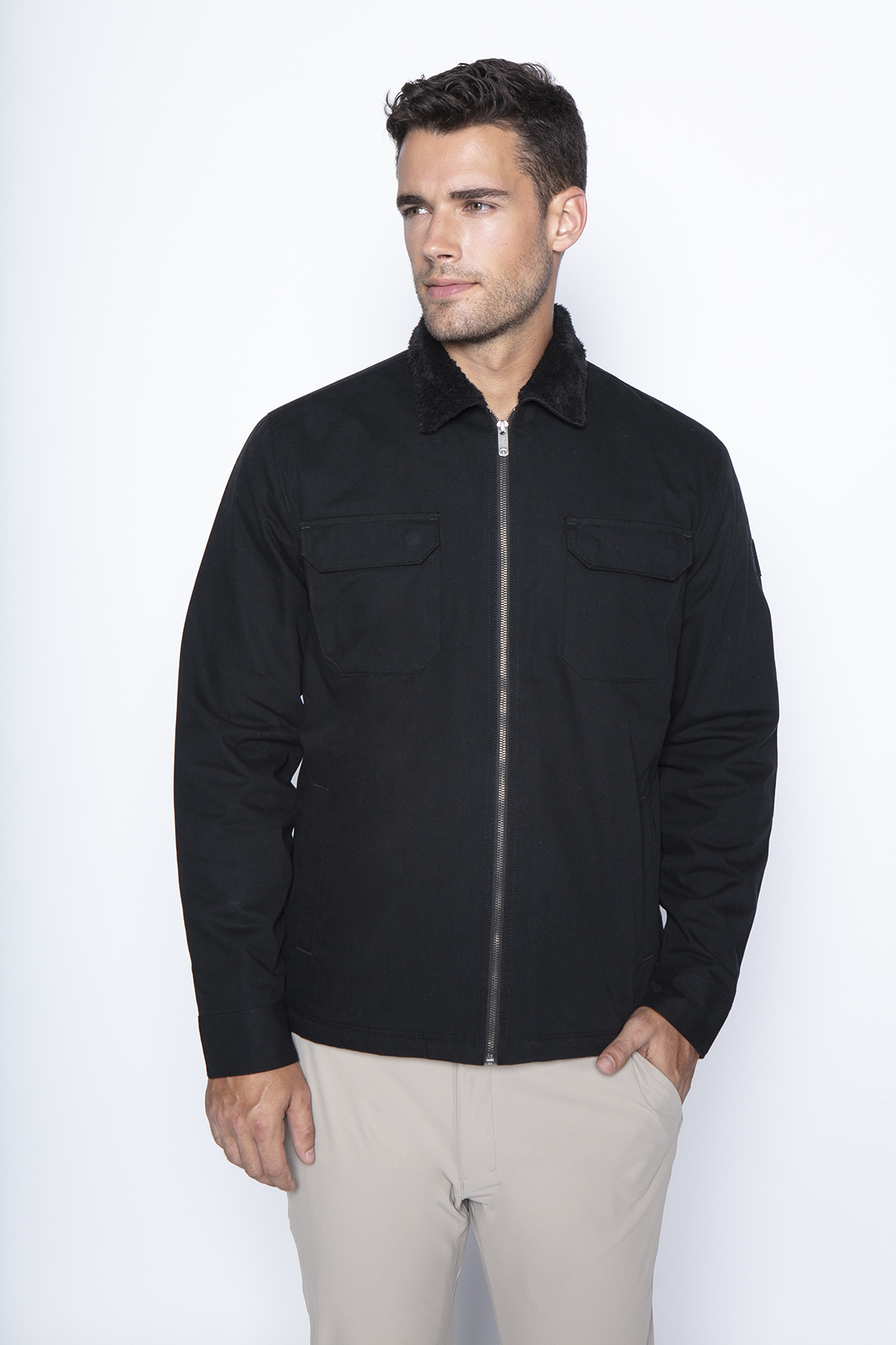 CHAQUETA TWILL MAULE BLACK - 1