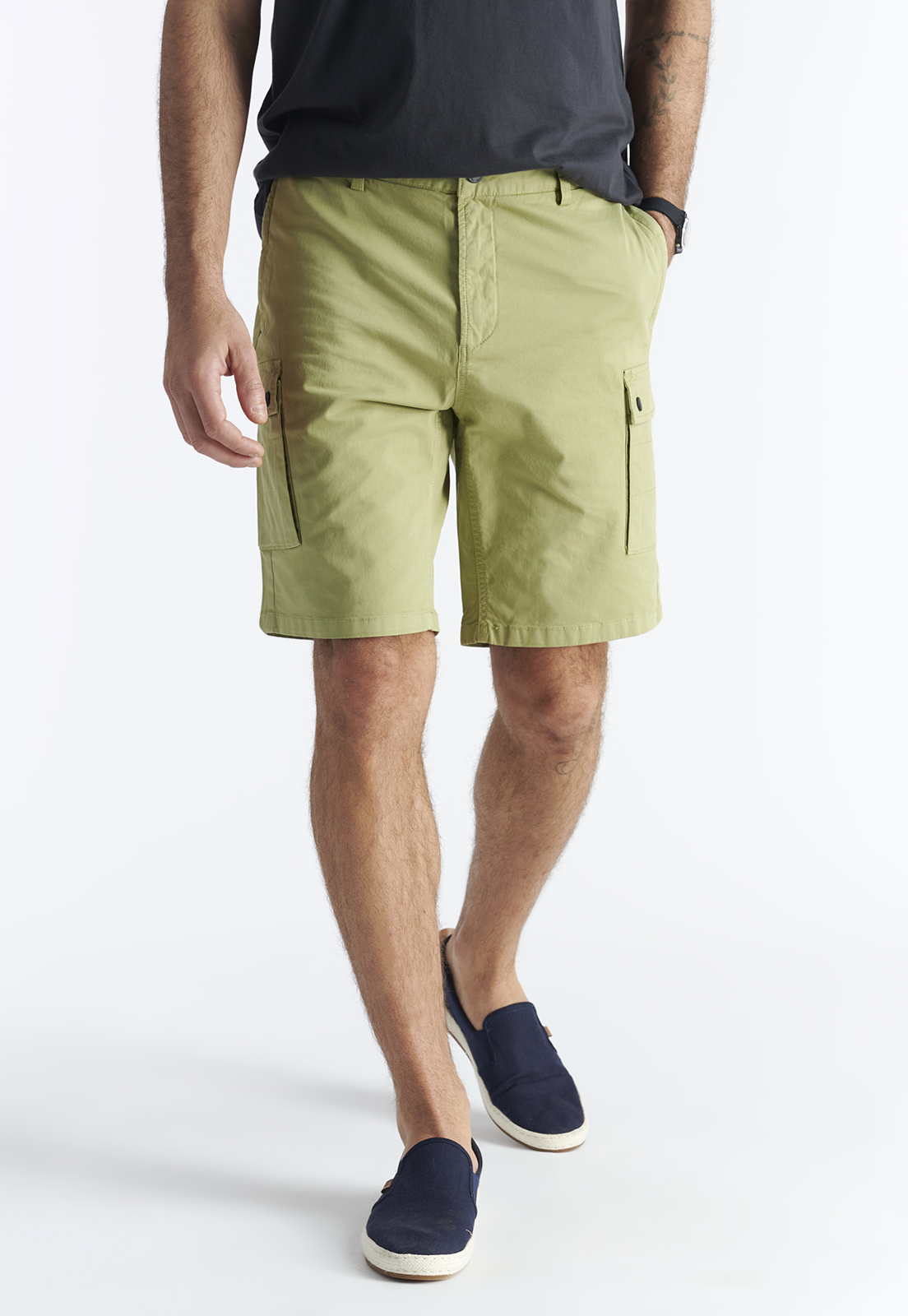 BERMUDA ALGODÓN HOMBRE NIMTU GREEN TRANCURA - 1