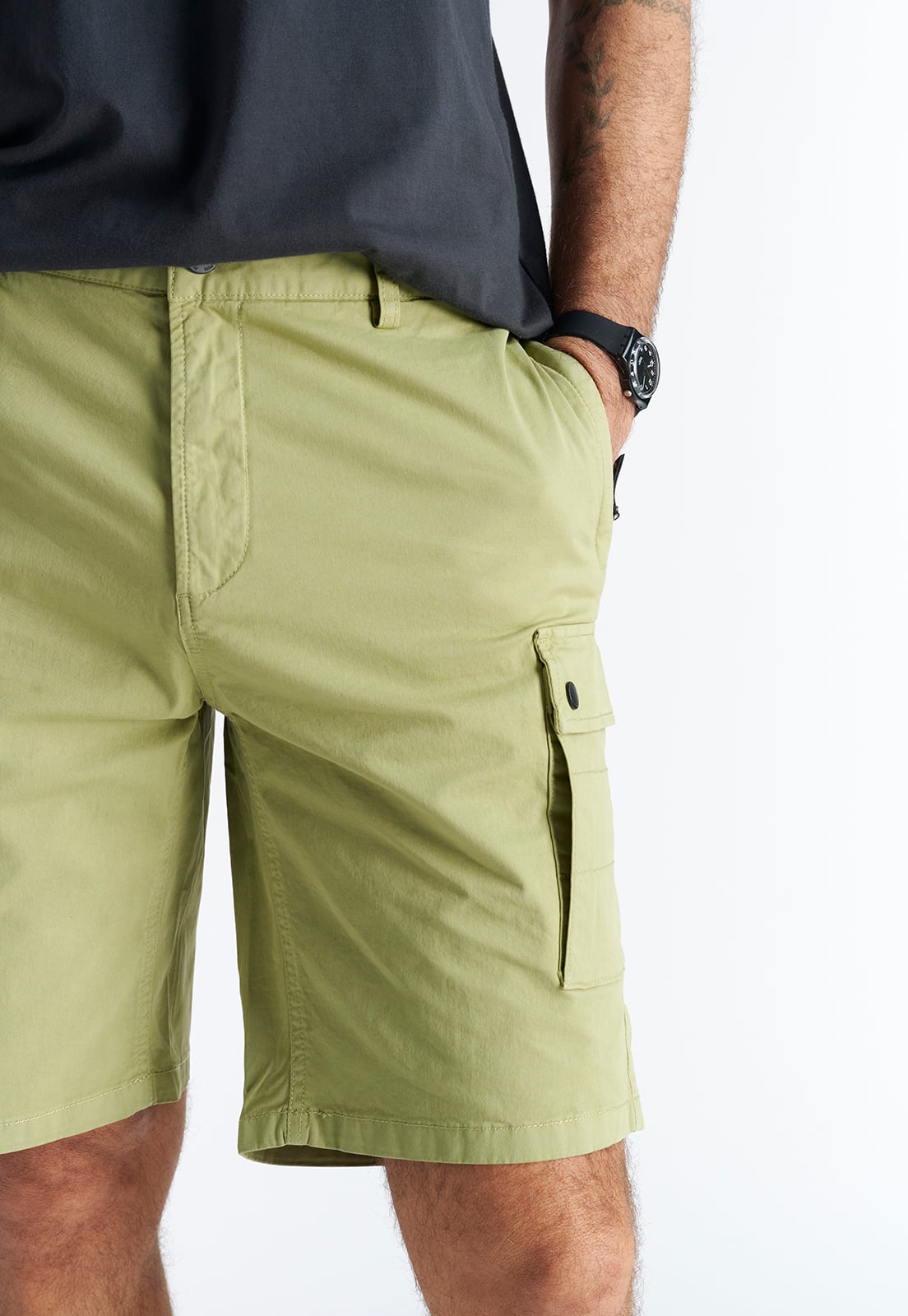 BERMUDA ALGODÓN HOMBRE NIMTU GREEN TRANCURA - 3