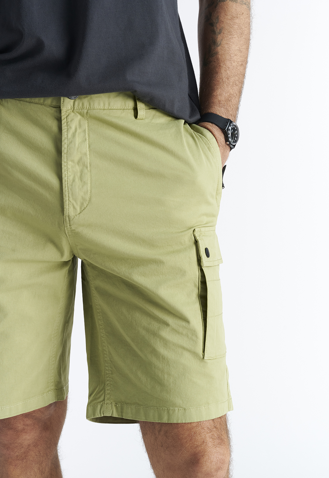 BERMUDA ALGODÓN HOMBRE NIMTU GREEN TRANCURA - 3