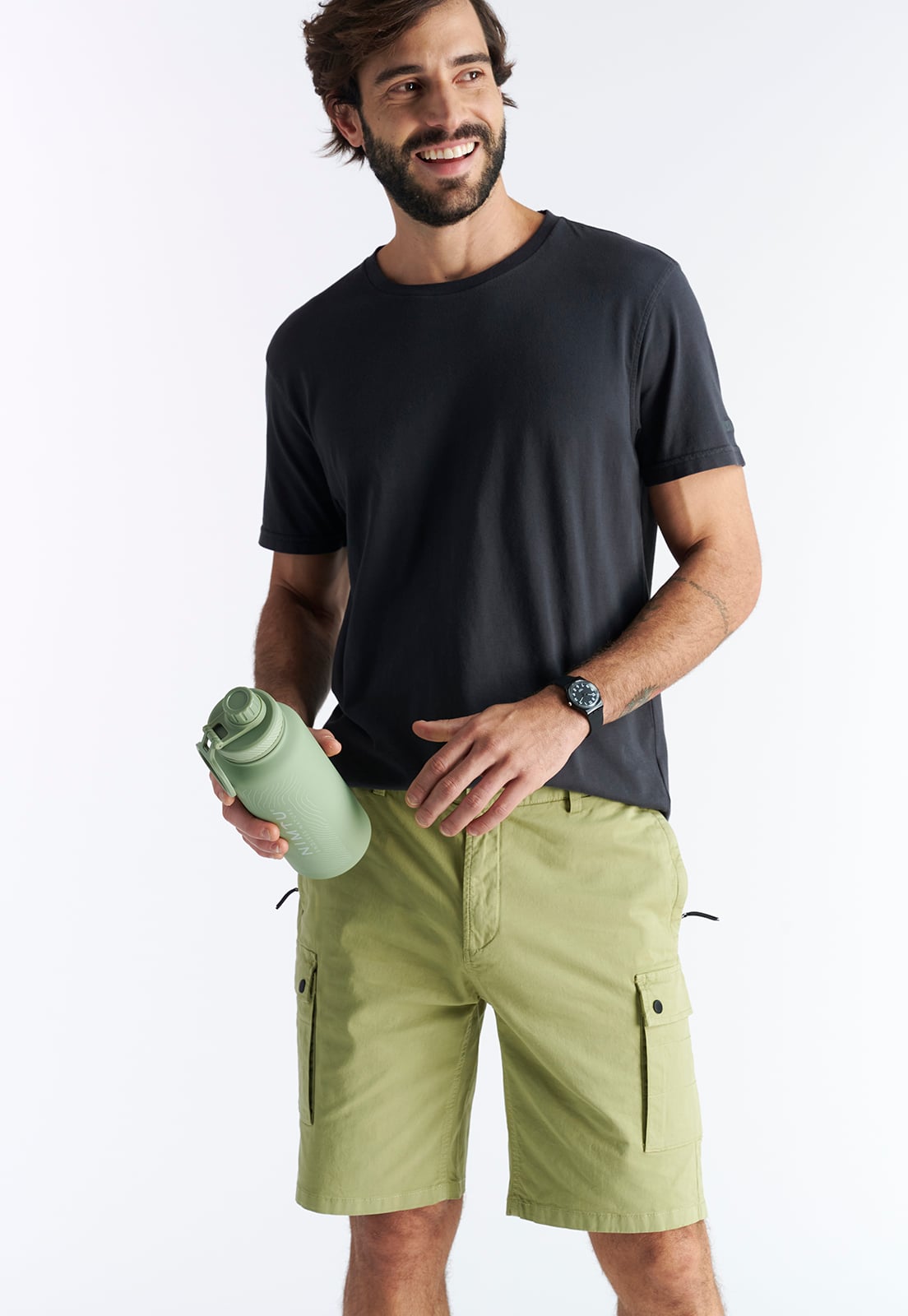 BERMUDA ALGODÓN HOMBRE NIMTU GREEN TRANCURA - 5