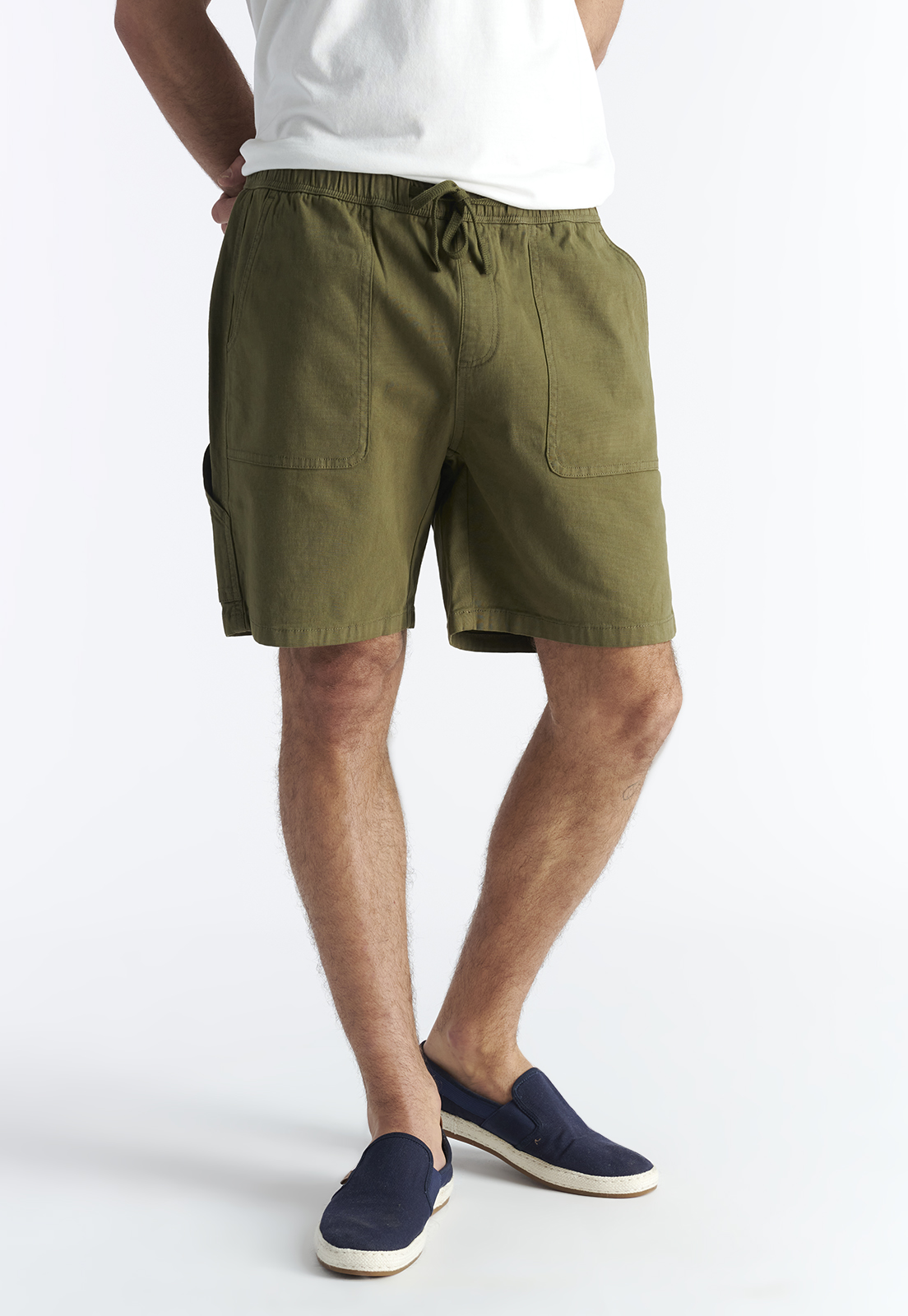 BERMUDA ALGODÓN HOMBRE NIMTU OLIVE MAULE - 1