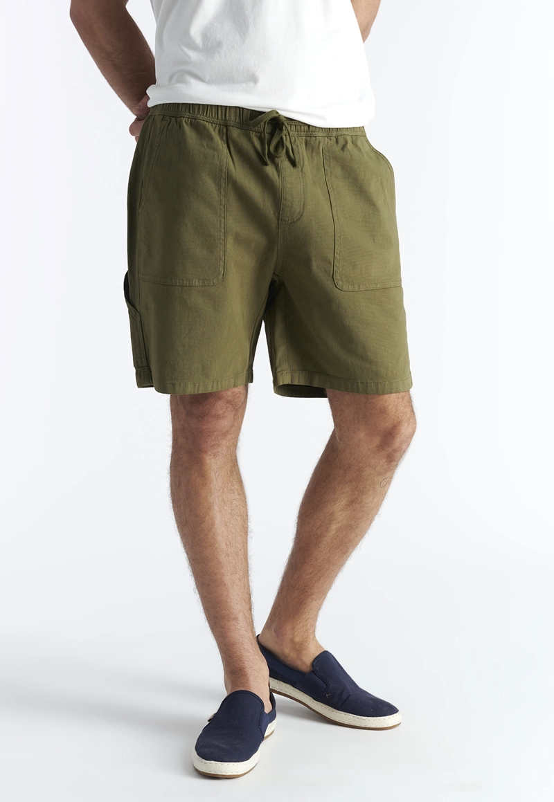 BERMUDA ALGODÓN HOMBRE NIMTU OLIVE MAULE - 1