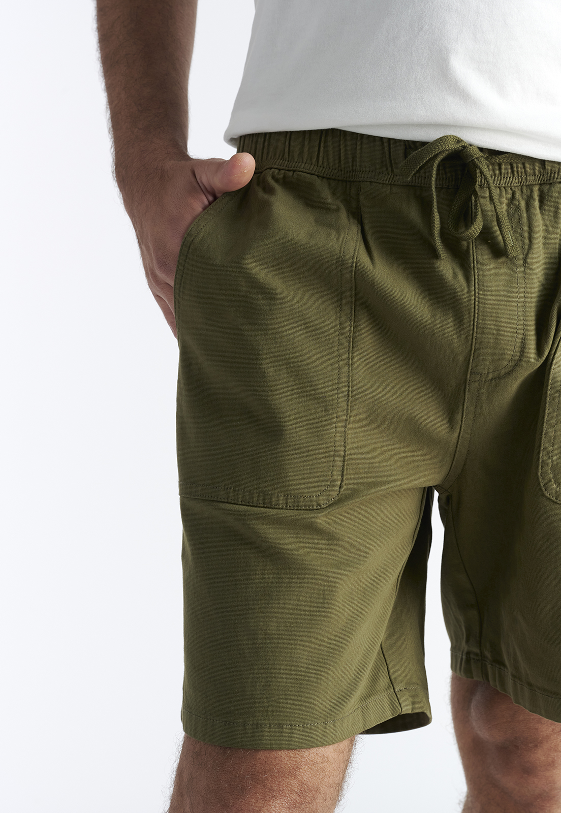 BERMUDA ALGODÓN HOMBRE NIMTU OLIVE MAULE - 3