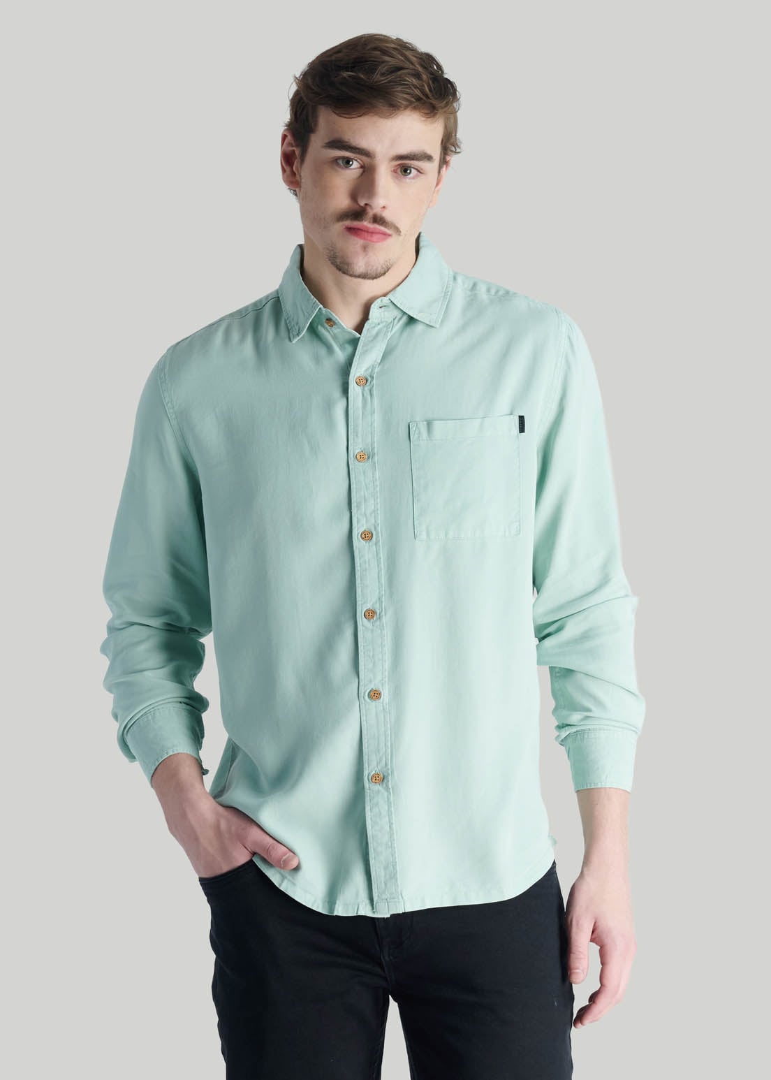 CAMISA NATURAL LT. BLUE - 1