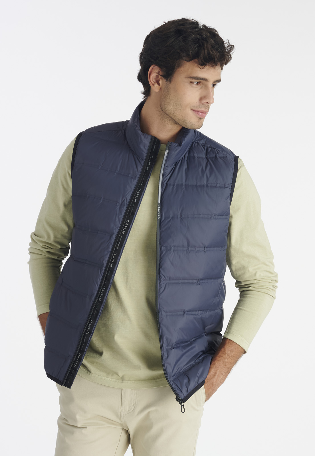 VEST HOMBRE NIMTU AZUL CALBUCO CASUAL - 1