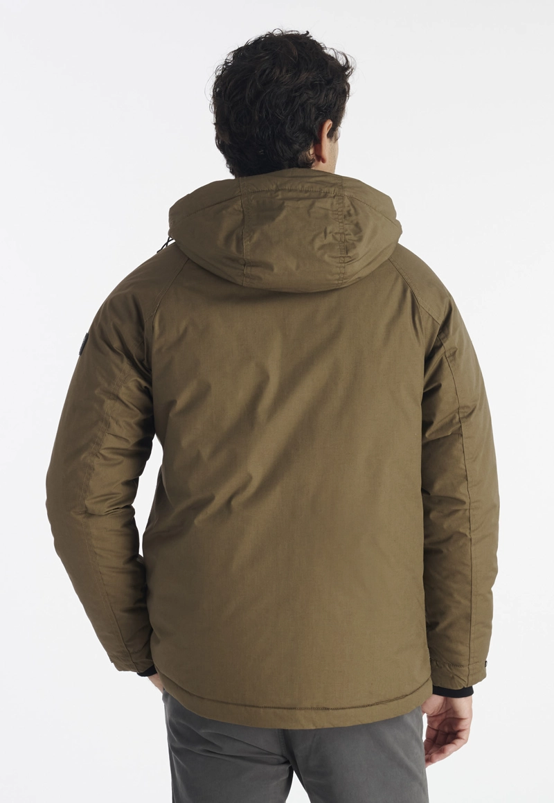 CHAQUETA HOMBRE NIMTU VERDE BOLDO CASUAL MILITARY - 5